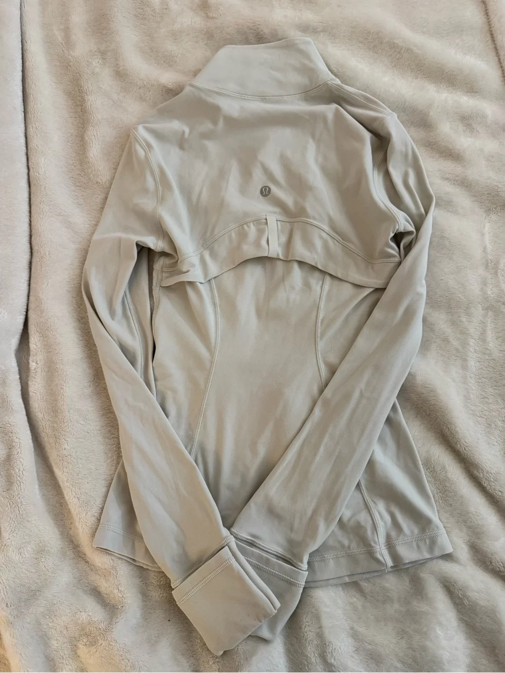 Lululemon Define Jacket Size 2 Light Cream Color Full Zip Excellent Condition
